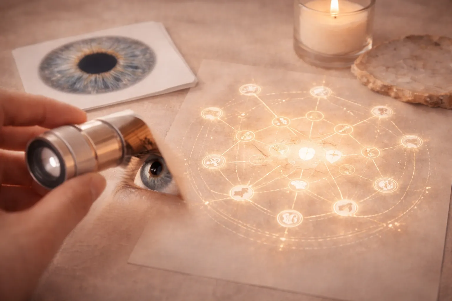 Irisdiagnostika + zdravotné predispozície z dátumu narodenia